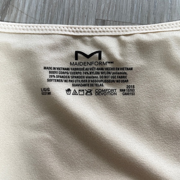 NWT Maidenform Shapewear Tank Top Nude Beige Size Large - Picture 3 of 9